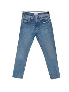 Zara Denim Frayed Raw Hem Jeans Size 6